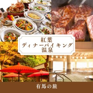 こんな日帰りあったらいいな💛かなりお得な午後出発の天下一の紅葉 有馬瑞宝寺公園とカニいっぱいのディナーバイキングとあったか温泉 日帰りの旅